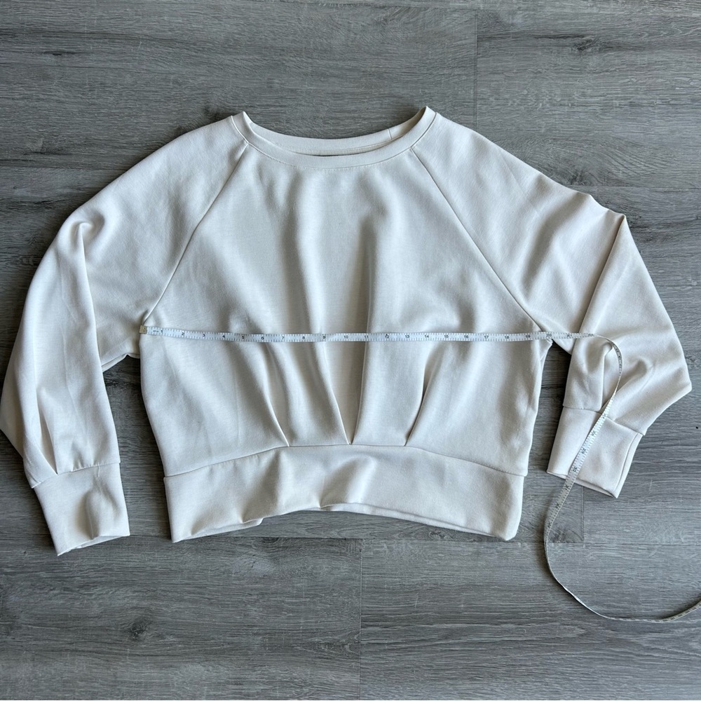 Women’s Truth by Republic Ivory crew neck Sweatshirt size M - Picture 4 of 6